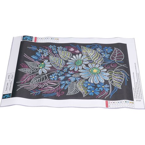 Leuchtende 5D-Fluoreszenz-Strassblumen, leuchtendes Diamantgemälde für Wohnzimmer, Schlafzimmer, Flur, Stickerei-Wanddekoration (Modell: jmcy17) (1/5)
