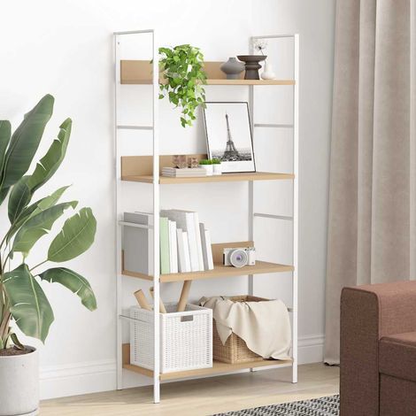 Maison Exclusive - Bücherregal 4 Regalböden Eiche 60×27,6×124,5 c