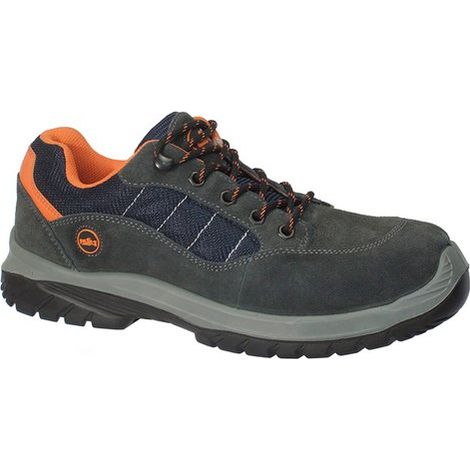 ISSALINE 06893R Sparta Scarpa Antinfortunistica Bassa S1P SRC Pelle Scamosciata Unisex taglia 39 colore Grigio Arancione (1/2)