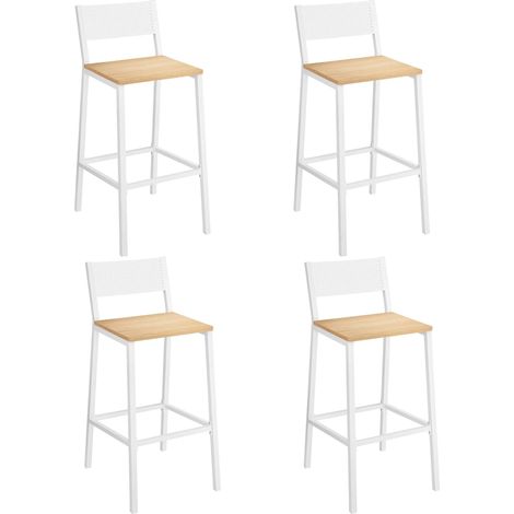 Tabourets de Bar, Lot de 4, Sièges Cuisine, Style Industriel (1/5)