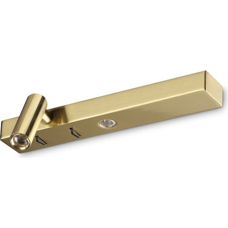 Ideal Lux Applique moderna Bonne 2 luci LED integrato ottone metallo