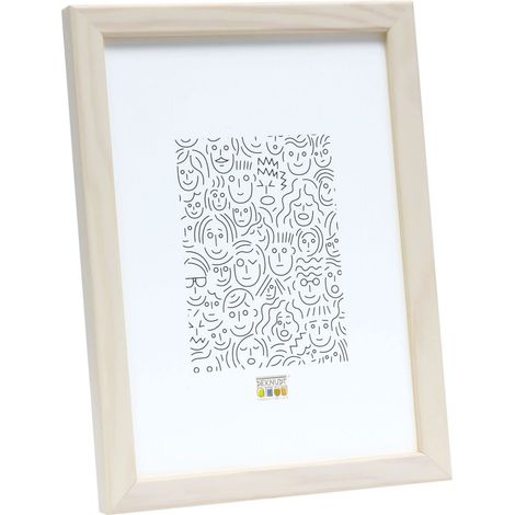 Cadre Photo Bois Fin Blanc 16,7 x 12,4 x 1,4 cm (1/5)