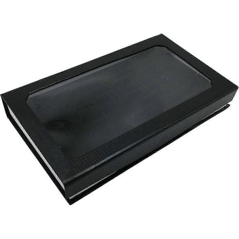 Présentoir à bagues, étagères pour boucles d'oreilles, cadeaux portables, rangement pour bijoux, boîte de rangement pour bagues, clous et boucles d'oreilles-Black (1/5)