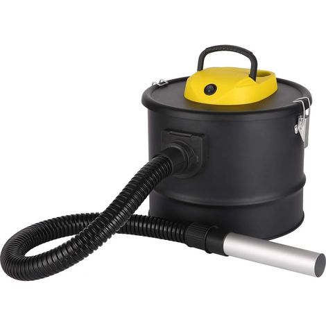 Aspirateur à Cendres Professionnel Réservoir de 12 l, Filtre Non tissé Lavable, aspirateur idéal pour Un Usage Quotidien ou Industriel, Noir Jaune (1/5)