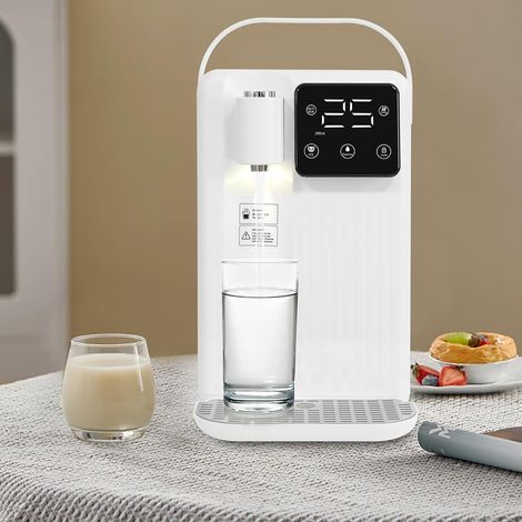 Distributeur d'eau chaude instantanée, 2200 W, 3 l, avec filtre à eau, 3 secondes pour chauffer, écran tactile, bouilloire avec réglage de la température (1/5)