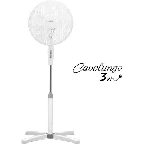 ZEPHIR Ventilatore A Piantana 5 Pale Bianco 40 cm (1/5)