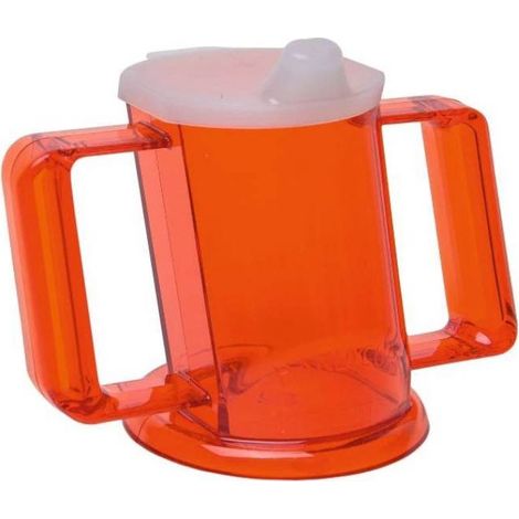 Sundo 08021253 - Vaso para teléfono móvil, color rojo y transparente (1/3)