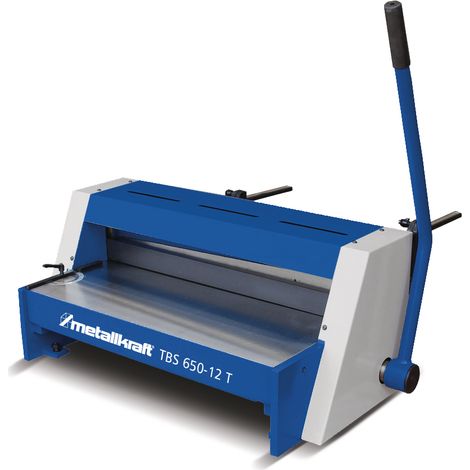 Cisaille à tôle guillotine manuelle – Largeur de travail 650 mm – Épaisseur jusqu'à 1,25 mm – Butée réglable – Éclairage ligne de coupe – Metallkraft
