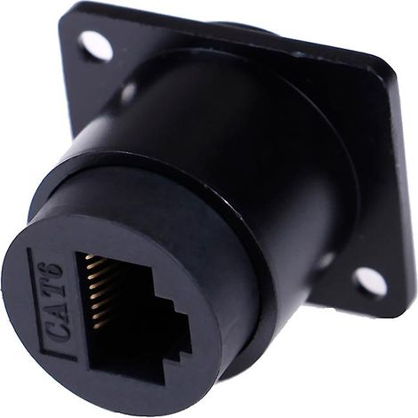 Connecteur femelle RJ45 de type D pour module réseau Cat6, montage sur panneau (1/4)