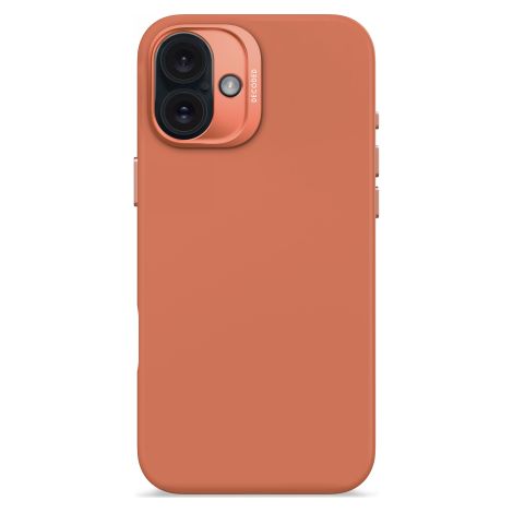 Cover posteriore in silicone antimicrobico Decoded - Custodia protettiva in silicone compatibile con MagSafe per iPhone 16 Plus (color sabbia) (1/3)