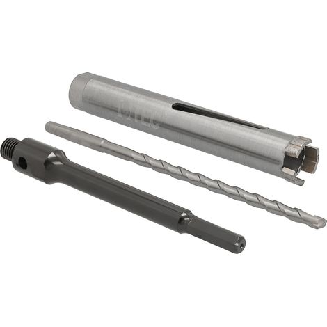 Diamant Bohrkrone Nutzlänge 180 mm Ø 32 mm 6-kant Adapter lang mit Zentrierbohrer (1/5)