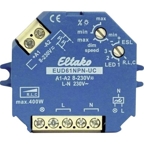 Variateur en saillie, Variateur encastré Eltako 61100801 bleu