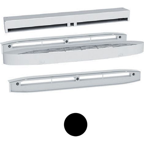 Kit entrée d'air autoréglable acoustique Noir - ISOLA 2 30 RA + CE2A - 0636NO ANJOS - 0636NO (1/2)