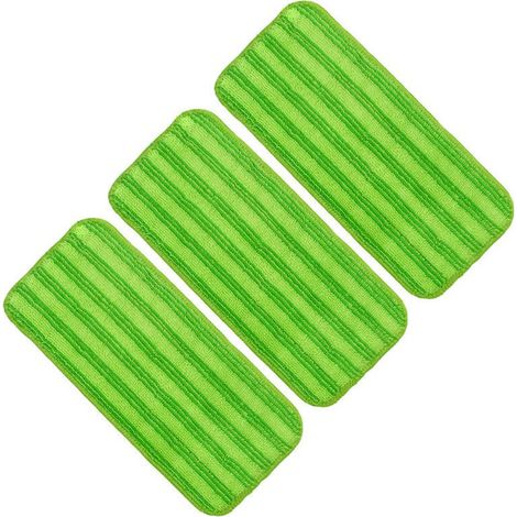 Lingettes Reutilisable pour Swiffer WetJet 3 Packs,Tampon à vadrouille réutilisable,Mop Pads en Microfibres pour Nettoyer et frotter Les sols secs ou humides, Le Bois, carrelage et marbre