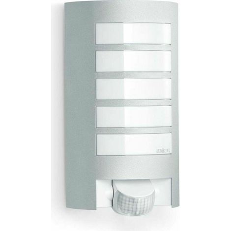 STEINEL Applique murale extérieure avec détecteur L 12 S aluminium 60W IP44 E27 - Anthracite (1/3)