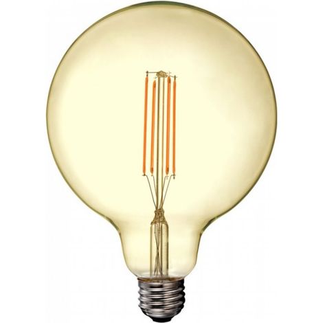 Ampoule LED V-TAC 12,5W Filament E27 G125 Ambre 1240lm (1/4)