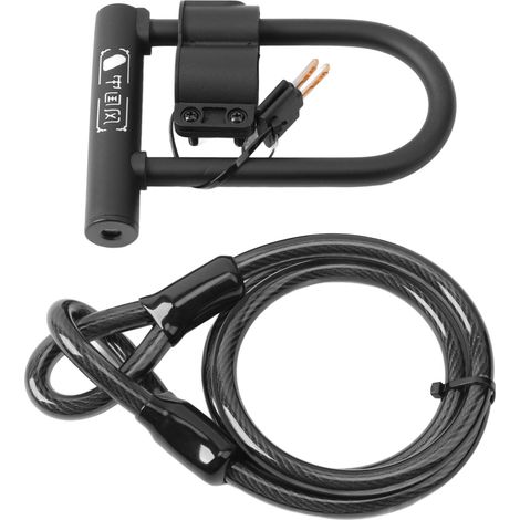 Gehärtetes Stahl-U-Schloss für Fahrräder, wasserdicht, rostfrei, hohe Sicherheit, Diebstahlschutz, U-Schloss für Mountainbikes und Rennräder, langlebig, robust (1/5)