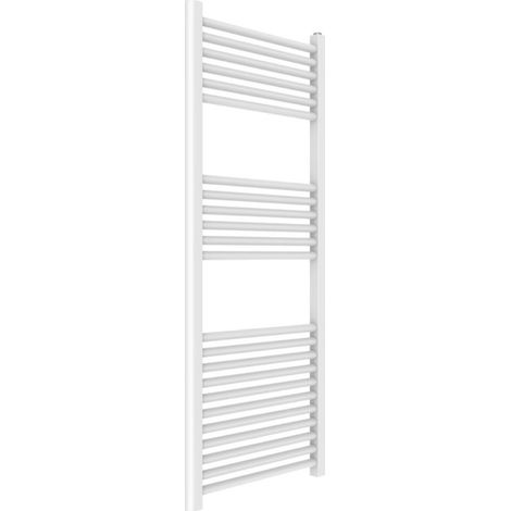 Termoarredo bianco per bagno in acciaio calorifero termosifone scaldasalviette  misure h1200xl500xi450 23 tubi - pezzi 1 (1/5)