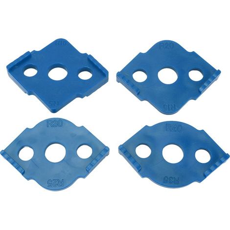 Gabarit d'Angle R, Localisateur d'Angle Rond en Plastique ABS 4PCS pour Cadre Photo à Angle Droit (Bleu) (1/5)