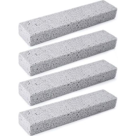 gris，4 articlesPierre D'argile de Nettoyage, Pierre Abrasive Crepiere, Pierre Ponce WC, Réutilisable Bloc de Pierre Ponce de Nettoyagepour Cuisine Toilettes Carrelage