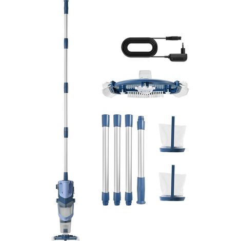 Mophorn Aspiradora de Piscina Eléctrica 100 L/min, Limpiafondos Inalámbrico con Batería Recargable, Ideal para Spa y Jacuzzi, Funcionamiento de 60 Minutos, Incluye Barra Extensible (1/5)