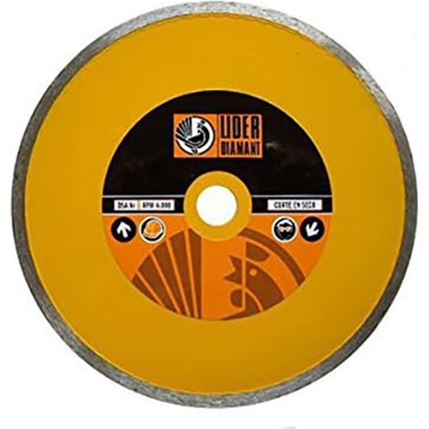 LIDER disco acero diamantado 230 b/cont.ld90cc , Disco diamantado LD90CC banda continuaMedidas: 230x7.00x22.2mmIndicado para Porcelanato,silestone,gres,cerámica,azulejo y m (1/2)
