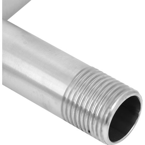 Grifo mural de acero inoxidable de 1/2" para lavadora y baño. (1/5)