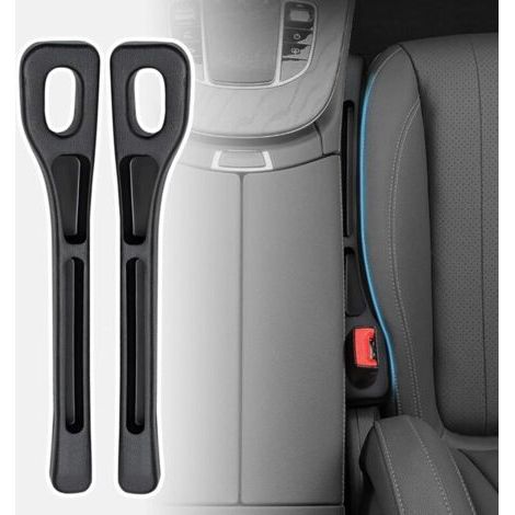 QORVA-Lot de 2 coussins de remplissage universels pour siège auto, compatibles avec la plupart des modèles de voitures (noir) (1/5)