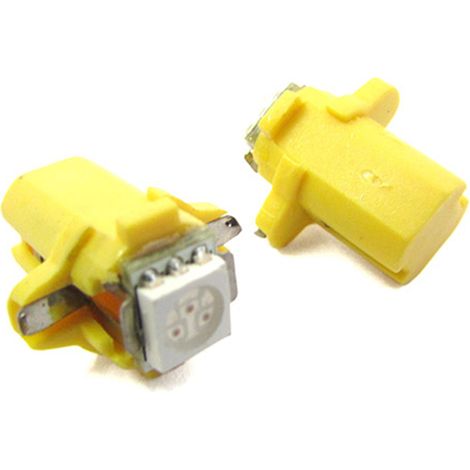 Lampada Led T5 B8.3D B8,3D Colore Giallo Yellow Luci Cruscotto e Strumentazione 12V