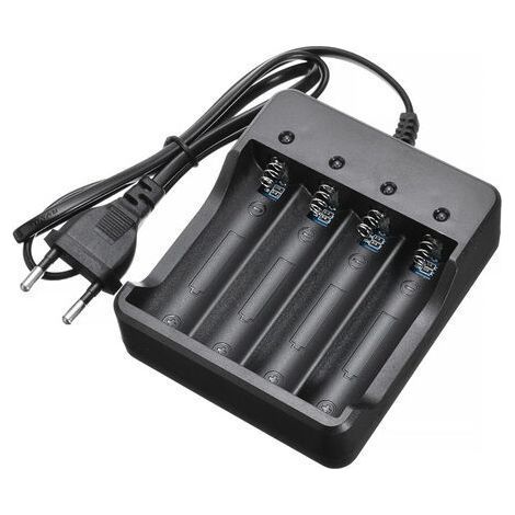 Caricabatterie rapido per batterie AA, AAA. Compatibile con le batterie: 10440, 14500, 17670, 18650, 18700. (1/4)
