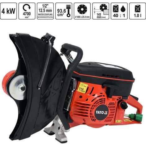 Yato YT-84820 Kettensäge 4000 W 2500 RPM Schwarz, Rot (1/4)