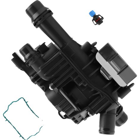 Alloggiamento del termostato, in plastica di alta qualità, di dimensioni standard per garantire la compatibilità, adatto alla maggior parte dei furgoni, delle auto compatte e dei SUV di medie dimensio (1/5)