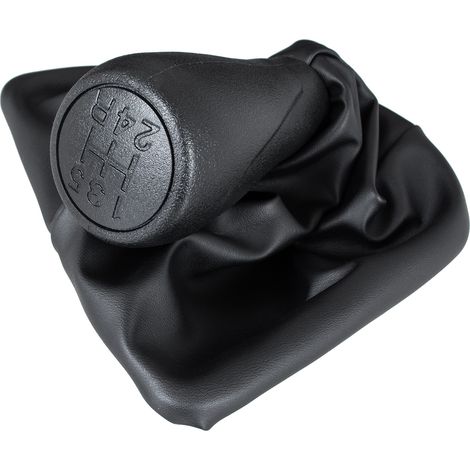 Pomo de cambio de marchas negro Fiat Qubo 08-16 + junta de 5 velocidades (1/5)