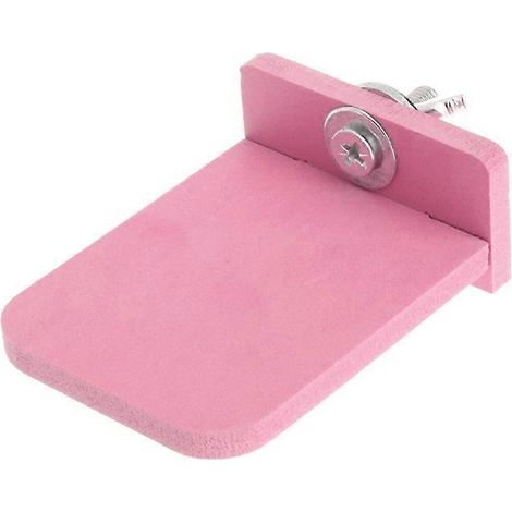 Plateforme rectangulaire en bois pour hamster, écureuil ou lapin - Rose (1/4)