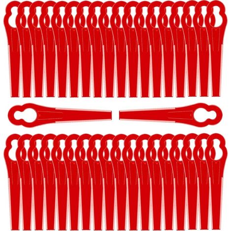 150 lame per tosaerba, lame di ricambio in plastica, lame per tagliaerba, lame in plastica per tagliabordi da giardino e per prato