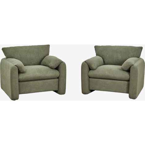 Pack de 2 Sillones tapizados Serra SKLUM             
