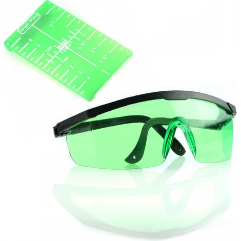 Occhiali Protettivi Laser Rosfix – Protezione Occhi 505–540 nm  Alta Trasmissione Luminosa  Set con Targa Verde Magnetica