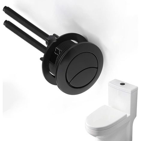 Bouton de chasse d'eau noir (1/5)