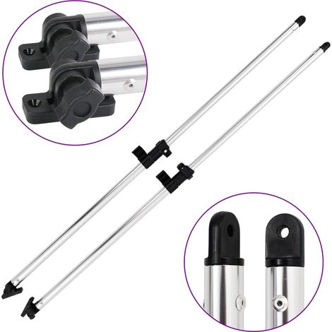 Poteaux de soutien de dessus Bimini 2 pcs Aluminium CFW74369 (1/5)