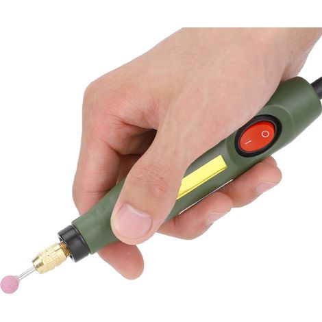 19-teiliges elektrisches Schleiferset, Mini-Handgerät mit einstellbarer Drehzahl, 18 W, EU-Stecker 110–240 V (1/5)
