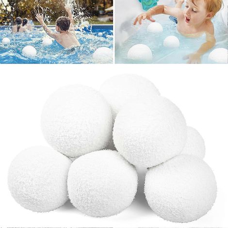 Lot de 8 boules détartrantes pour spas, boules absorbant l'huile lavables et réutilisables, adaptées aux spas et aux écumeurs de piscine. (1/5)