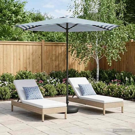 Paraguas de Jardín con Base 270 x 270 cm Poliéster Rectangular
