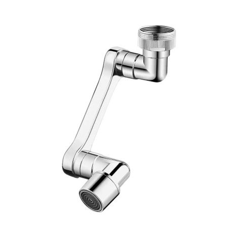Rallonge de robinet pivotante universelle à 2 fonctions avec aérateur en ABS, rotation à 360° (1/5)
