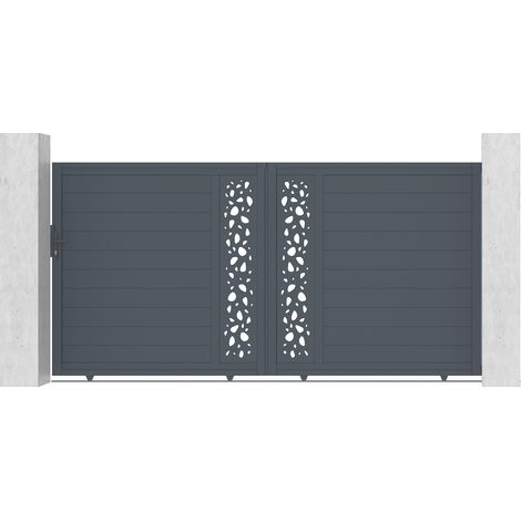 Portail aluminium coulissant SUNNY 350x180cm (1/4)