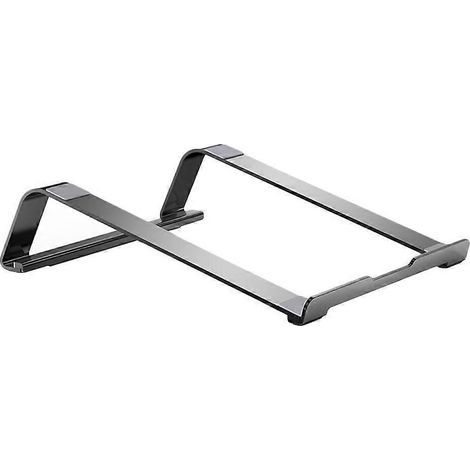 Support pour ordinateur portable en alliage d'aluminium 14-17 pouces avec système de refroidissement ajouré-29X27.5X6.5CM-Grey (1/4)