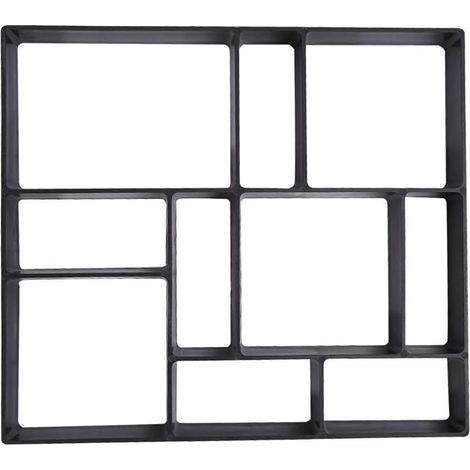 Moule à béton réutilisable 45x40x4 cm, pour allées, patios et terrasses (1/5)