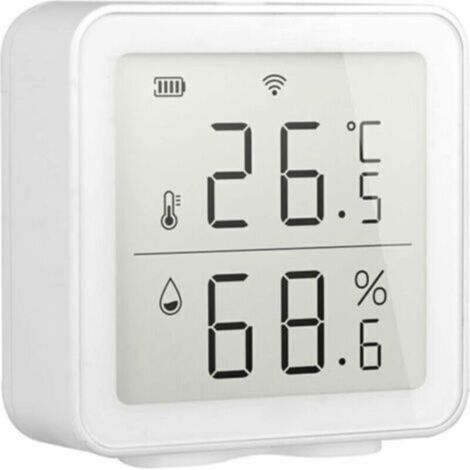 WiFi Wireless Humidity Detector – Powered by 3 AA Batteries – Remote Monitoring via Mobile – Compatible with Alexa (1/4)