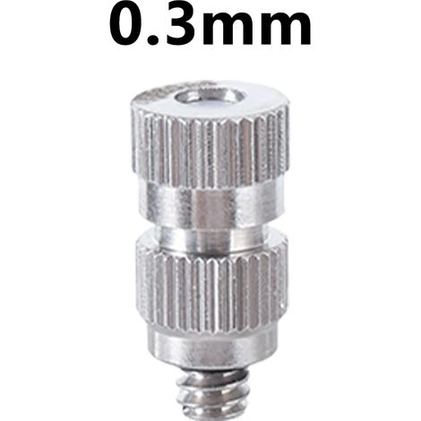(0,3 mm - sans filtre) 10 buses de brumisation haute pression pour brumisateur, brumisateur, arrosage, humidification, désinfection et refroidissement des espaces verts. (1/5)