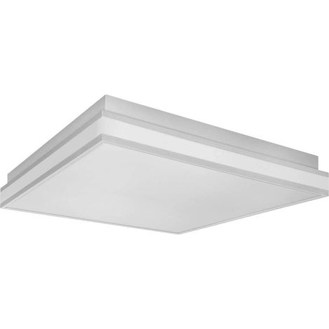 plafonnier LED gradable pour l'intérieur, 42W, température de couleur 3000-6500K, 4200 lumen, lampe design avec cadre magnétique innovant, gris (1/2)