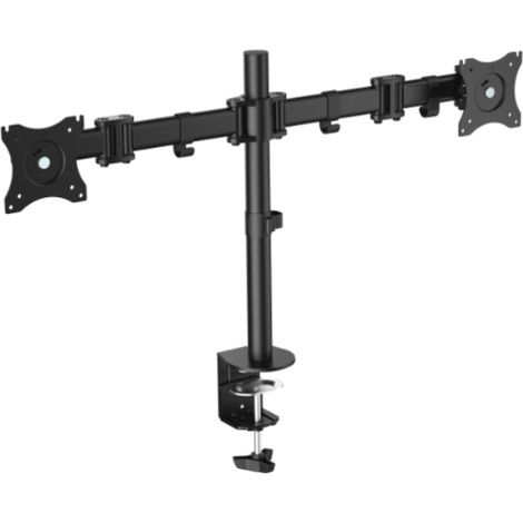Bildschirmständer für Tisch zwei Arme 2 Bildschirme 13-27 Arm neigbar und schwenkbar 360º max. vesa 100x100 bis 8kg